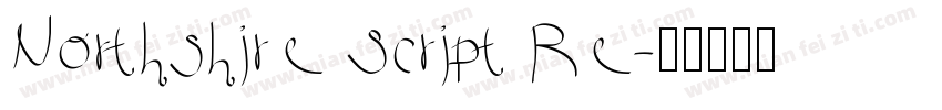 Northshire Script Re字体转换